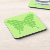 Dessous-de-verre Silhouette papillon, vert citron (Côté gauche)