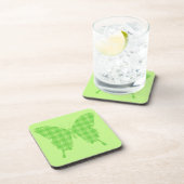 Dessous-de-verre Silhouette papillon, vert citron (Côté Droit)
