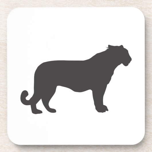 Dessous-de-verre Silhouette Tiger (Devant)
