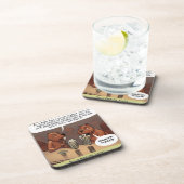 Dessous-de-verre Silly Beaver Jokes Funny Cartoon (Côté Droit)