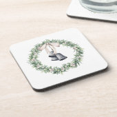 Dessous-de-verre Silver Bells and Mistletoe Wreath (Côté gauche)