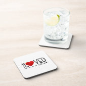 Dessous-de-verre Simple amour Bible Verse Valentine | DESSOUS DE VE (Côté Droit)