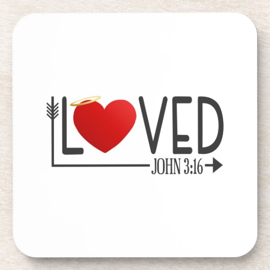 Dessous-de-verre Simple amour Bible Verse Valentine | DESSOUS DE VE (Devant)