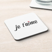 Dessous-de-verre Simple Je T'aime Je t'aime Valentine | DESSOUS DE  (Côté gauche)