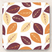 Dessous-de-verre Simples feuilles d'automne Beverage Coaster (Devant)