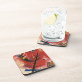 Dessous-de-verre Simulation interne peinture Abstraite (Côté Droit)