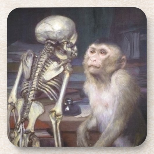 Dessous-de-verre Singe Avant Squelette (Devant)