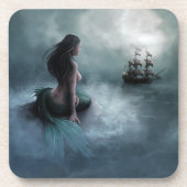 Dessous-de-verre Sirène et navire pirate (Devant)