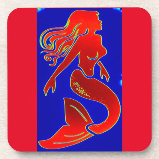 Dessous-de-verre sirène rouge (Devant)