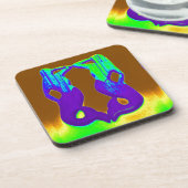 Dessous-de-verre sirènes violettes jumelles (Côté gauche)