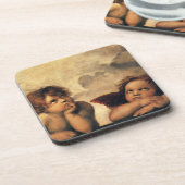 Dessous-de-verre Sistine Madonna Angels par Raphael Sanzio (Côté gauche)