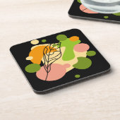 Dessous-de-verre Sites abstraits intéressants avec feuilles (Côté gauche)