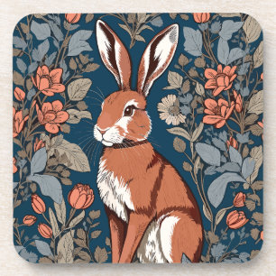 Dessous-de-verre Sitting Hare William Morris Inspiré Floral