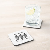 Dessous-de-verre Skeletons coincés entre IDK, IDC, IDGAF sur un (Côté Droit)