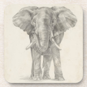 Dessous-de-verre Sketch des éléphants