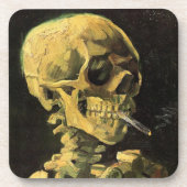 Dessous-de-verre Skull with Burning Cigarette by Vincent van Gogh (Devant)