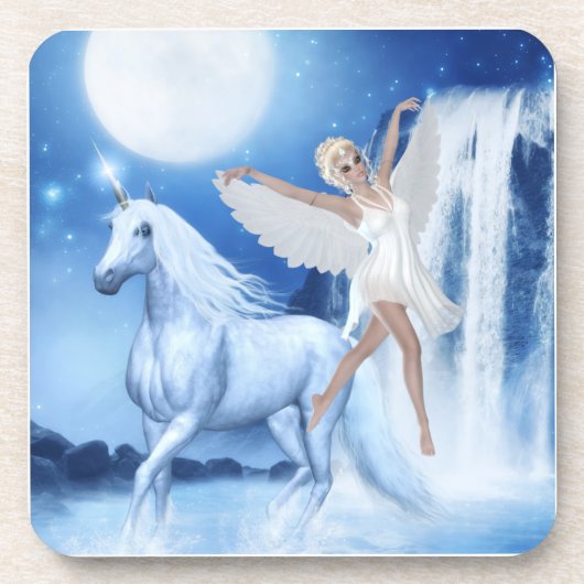 Dessous-de-verre Sky Féerie Aspar et Unicorn (Devant)