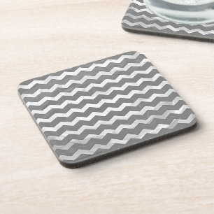 Dessous-de-verre Slate Grey Chevron Motif