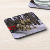 Dessous-de-verre Sleigh Ride dans la collection de neige (Côté gauche)