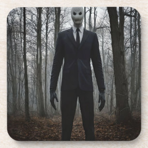 DESSOUS-DE-VERRE SLENDER HOMME LÉGENDE MYTHE DANS LES BOIS