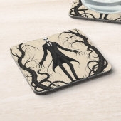 DESSOUS-DE-VERRE SLENDER MAN SEPIA LEGEND MYTH (Côté gauche)