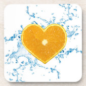 Dessous-de-verre Slice of Heart-Shaped Orange (Devant)