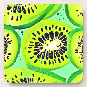 Dessous-de-verre Slices Kiwi : Vibrant et frais
