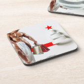 Dessous-de-verre SlipperyJoe's Christmas shopping livre blanc spira (Côté gauche)