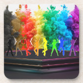 Dessous-de-verre SlipperyJoe's Dancing Pride Shadows cadeaux gay ar (Devant)