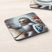 Dessous-de-verre Sloth Knight Fighting Dragons (Côté gauche)