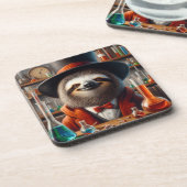 Dessous-de-verre Sloth Mad Scientifique (Côté gauche)