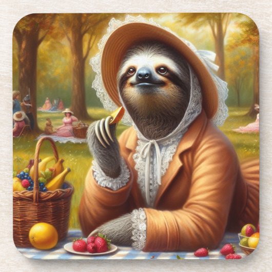 Dessous-de-verre Sloth Picnic (Devant)