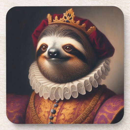 Dessous-de-verre Sloth Renaissance King (Devant)