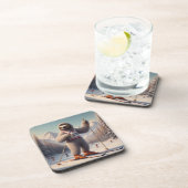 Dessous-de-verre Sloth Skiing (Côté Droit)