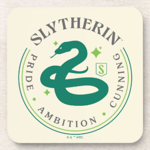 Dessous-de-verre SLYTHERIN™ Insigne de fierté de la Maison du serpe