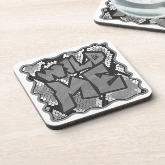 Dessous-de-verre Snake Yellow et Gold Print (Côté gauche)