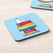 Dessous-de-verre Snoopy | Rainbow Dog House (Côté gauche)