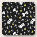Dessous-de-verre Snoopy & Woodstock Fun & Flowers<br><div class="desc">Jetez un oeil à ce design super mignon avec Snoopy & Woodstock s'arrêtant pour sentir les fleurs.</div>