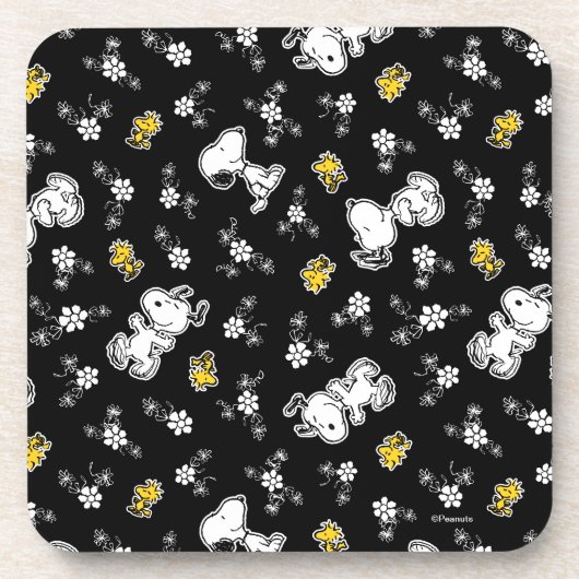 Dessous-de-verre Snoopy & Woodstock Fun & Flowers (Devant)