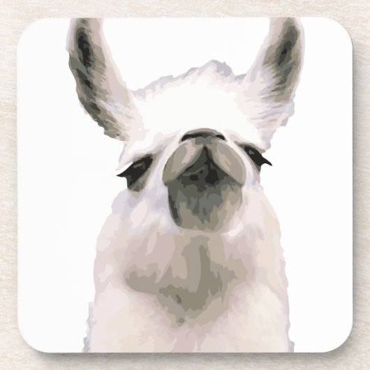 Dessous-de-verre Snooty Snobby Llama personnalisé (Devant)