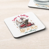 Dessous-de-verre Snow Is Falling, Books Are Calling  (Côté gauche)