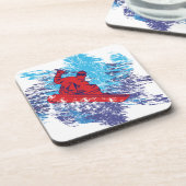 Dessous-de-verre Snowboardeur cool (Côté gauche)