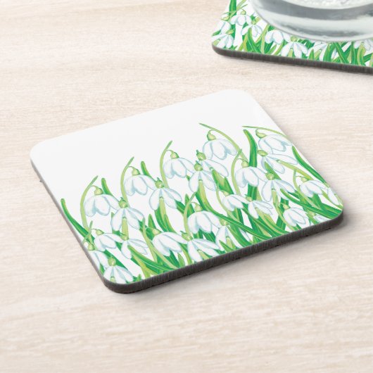 Dessous-de-verre Snowdrops de printemps (Côté gauche)