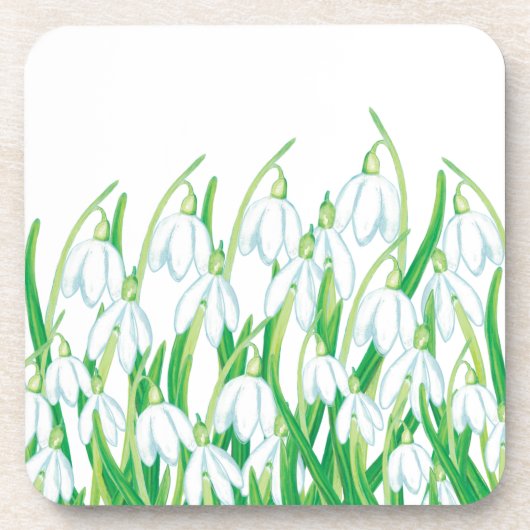 Dessous-de-verre Snowdrops de printemps (Devant)