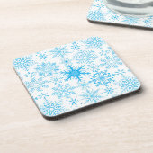 Dessous-de-verre Snowflake bleu motif (Côté gauche)