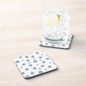 Dessous-de-verre Snowflakes (bleu et noir) (Côté Droit)