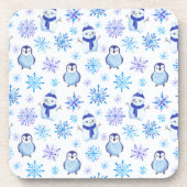 Dessous-de-verre Snowflakes, Snowmen et Pingouins de Noël (Devant)