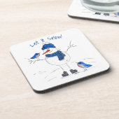 Dessous-de-verre Snowman à longue jambe (Côté gauche)