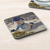 Dessous-de-verre Snowman withBlue Hat and Scarf (Côté gauche)