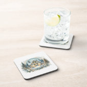 Dessous-de-verre Snowy Cottage Glow Scene (Côté Droit)